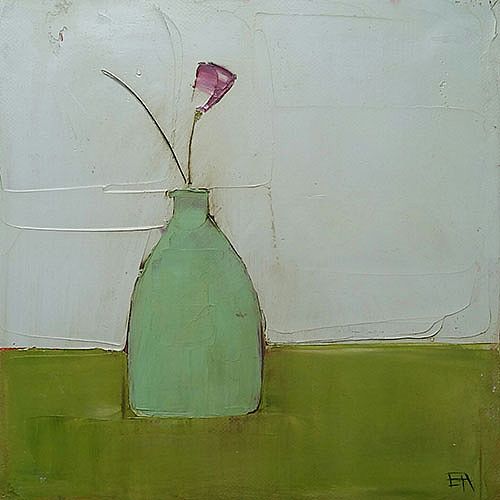 Eithne  Roberts - Small Vase on Green